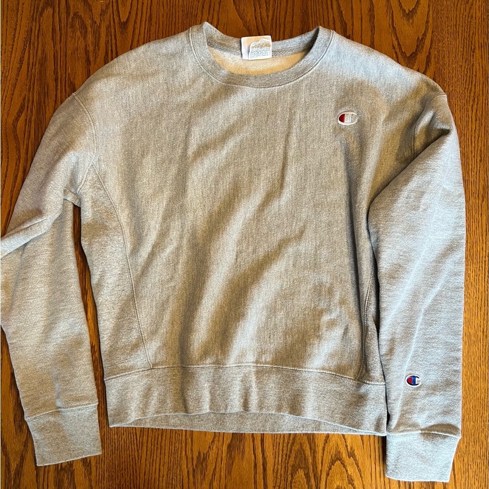 Champion gray sweatshirt. Size M